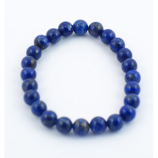 Bracelet perles 8mm - lapis lazuli