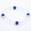 Bracelet perles 8mm - cristal de roche et lapis-lazuli