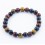 Bracelet perles 8mm - renforcement et vision 3 pierres