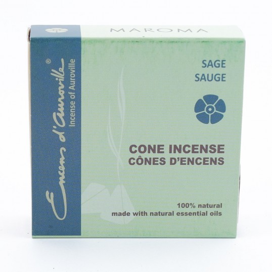Encens cônes Auroville - Sauge blanche