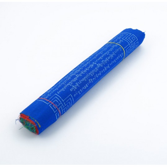 Drapeau de prière tibétain Médecine Bouddha en coton - 2m