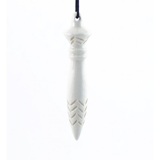 Pendule de Thot en céramique blanc