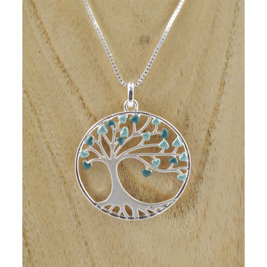 Pendentif - Yggdrasil - arbre de vie - argent