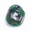 Bracelet magnétique enveloppant - aventurine verte