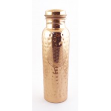 Bouteille cuivre fleur de vie 0.9l