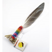 Plume de fumigation arc en ciel