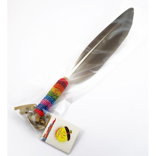 Plume de fumigation arc en ciel
