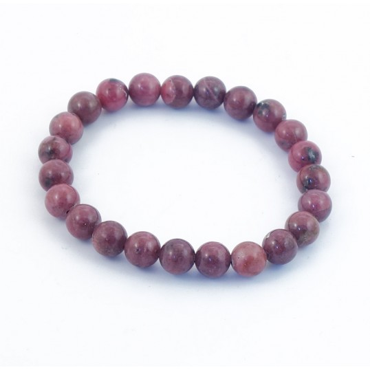 Bracelet perles 8mm - lépidolite