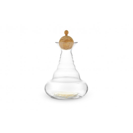 Carafe fleur de vie or Alladin 1.3l - bois d'olivier