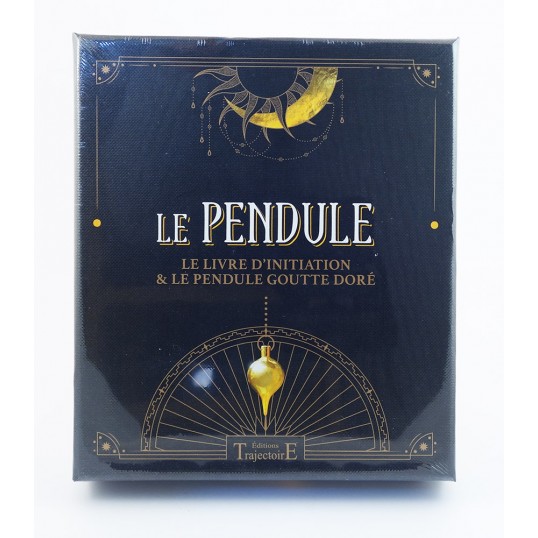 Le Pendule - livre d'initiation et pendule goutte doré