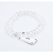 Bracelet perles 6mm - cristal de roche