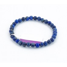 Bracelet perles 6mm - lapis lazuli