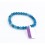 Bracelet perles 6mm - apatite bleue
