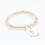 Bracelet perles 6mm - citrine