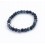 Bracelet perles 6mm - obsidienne flocon de neige