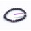 Bracelet perles 6mm - grenat