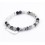 Bracelet perles 6mm - quartz tourmaline