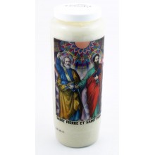 Bougie neuvaine - Saint Pierre & Saint Paul