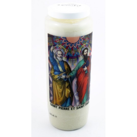 Bougie neuvaine - Saint Pierre & Saint Paul