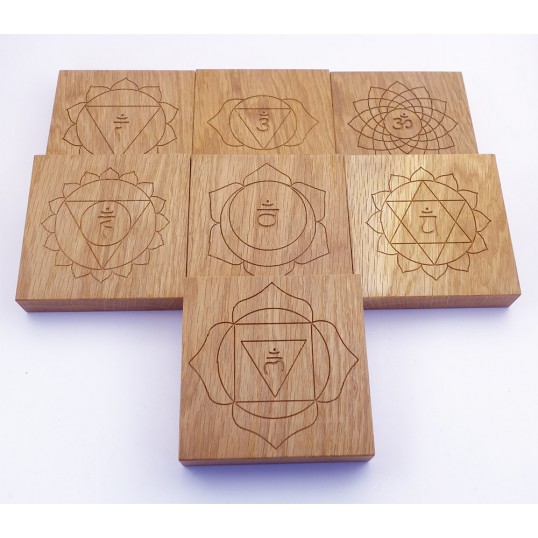 Artisanat chêne - Ensemble 7 chakras