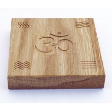 Artisanat chêne - support encens 4 éléments