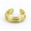 Bague atlante homme - or