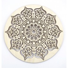 Mandala en bois - sagesse