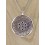Pendentif - fleur de vie bombée saphirs bleus