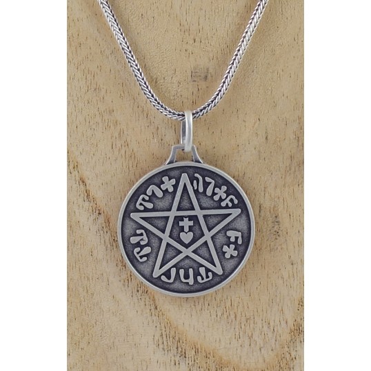 Médaille sceau de Salomon - argent 925