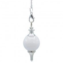 Pendule - mini séphoroton agate blanche