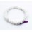 Bracelet perles 6mm - pierre de lune blanche