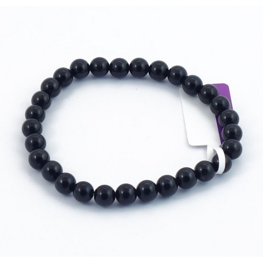 Bracelet perles 6mm - tourmaline