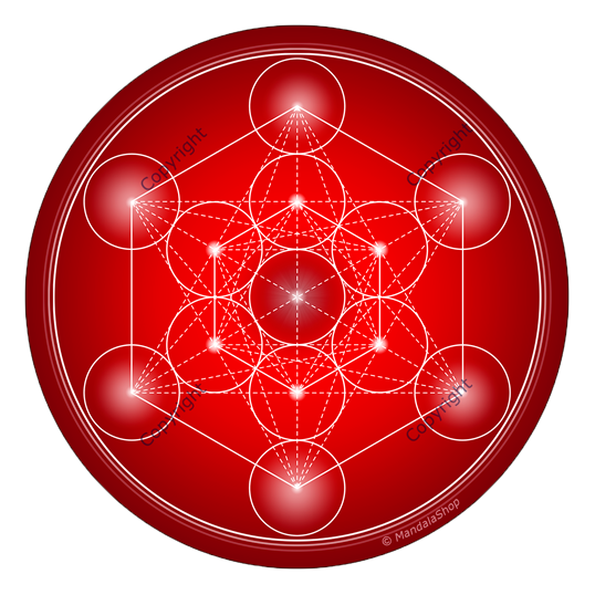 Disque harmonisant - Metatron - rouge