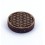 Fleur de vie - Bois teinté - 6cm - Lot de 5 pièces