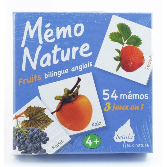 Jeux enfants - Mémo Nature Fruits