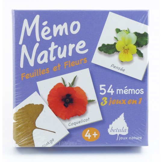 Jeux enfants - Mémo Nature Feuilles et Fleurs