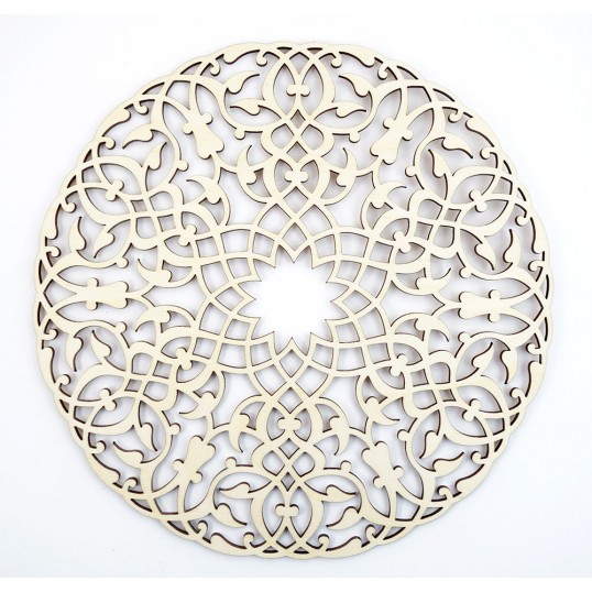 Mandala en bois - Lumière