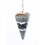 Pendule facette - orgonite & obsidienne