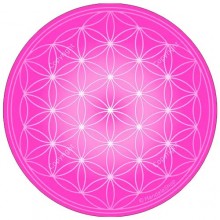 Disque harmonisant - Fleur de vie - rose