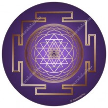 Disque harmonisant - Shri Yantra - violet