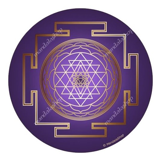 Disque harmonisant - Shri Yantra - violet