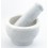 Mortier et pilon - marbre blanc