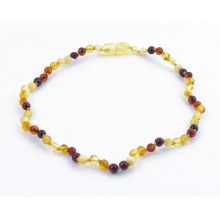 Collier ambre perles multicolore - bébé