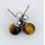 Boucles d'oreille - perles oeil de tigre