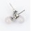 Boucles d'oreille - perles quartz rose