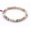 Bracelet perles 6mm - opale rose