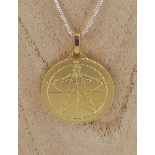 Pendentif Agrippa doré