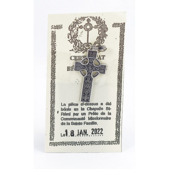 Pendentif - Croix celtique argent - grande