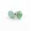 Boucles d'oreille - jade verte rondes