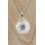 Pendentif - sphère fleur de vie bombée